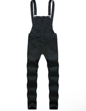 Load image into Gallery viewer, JAGO Men  Distressed Denim Overalls