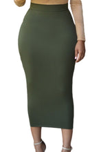 Load image into Gallery viewer, JAGO Solid High Waist Pencil Skirt