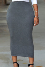 Load image into Gallery viewer, JAGO Solid High Waist Pencil Skirt